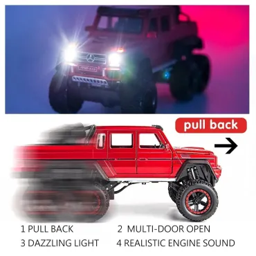 Метален модел Mercedes Benz G63 AMG 6X6 – Мащаб 1:22