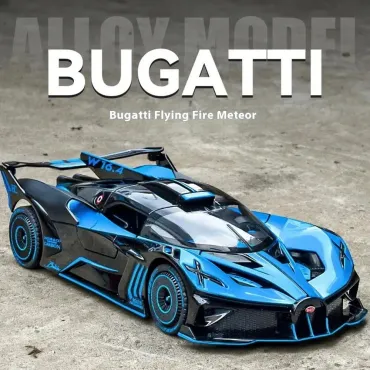Метални коли с отварящи врати - Bugatti Bolide - 1:24