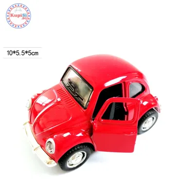 Метална играчка кола Beetle със светещи фарове