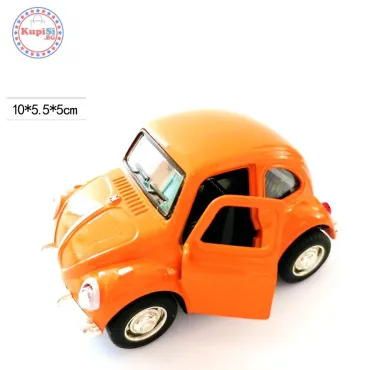 Метална играчка кола Beetle със светещи фарове