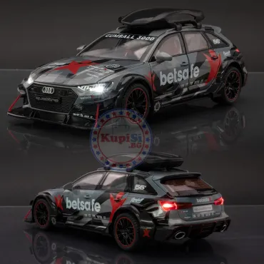 Метални колички с отварящи врати - Audi RS6