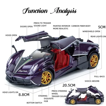 Метална количка - Pagani zonda 1 24 | jumbo-catalog.bg