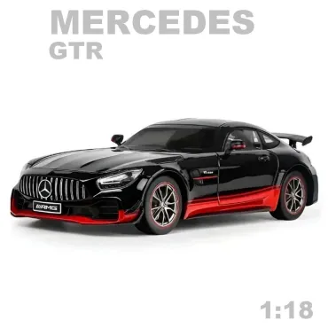 Mercedes GTR 1:18 – метална колекционерска количка | jumbo-catalog.bg