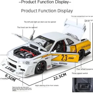 Колекционерски макет Nissan GTR R34 1:24 | jumbo-catalog.bg