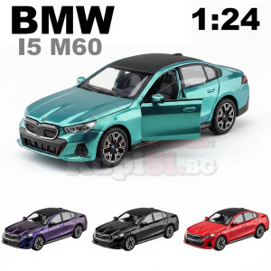 Метална кола 1/24 BMW i5 M60 с отварящи се врати | jumbo-catalog.bg
