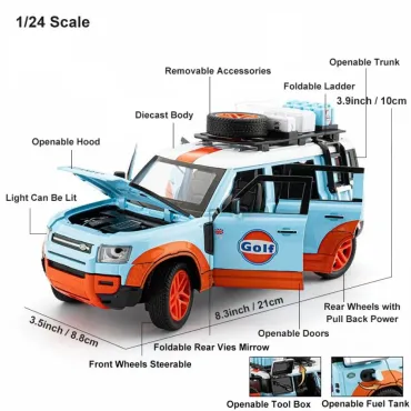 Land Rover Defender – метален офроуд модел | jumbo-catalog.bg