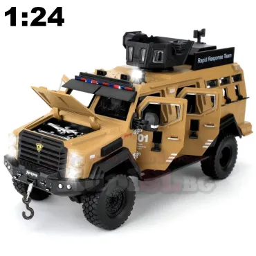 Военен джип 1:24 – метална бронирана кола | jumbo-catalog.bg