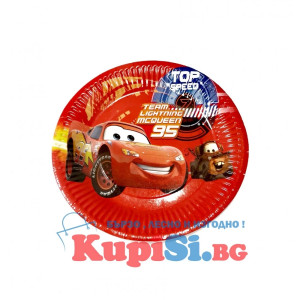 Детски парти чинийки 10 броя Колите "Cars"