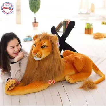 Плюшена играчка Лъв – Реалистична, от 80 до 130 см