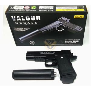 Макет пистолет D1A със заглушител – метална airsoft играчка