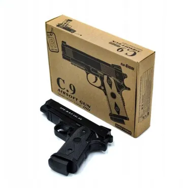 Еърсофт пистолет C9 - 200 м/с мощност + 300 сачми | jumbo-catalog.bg