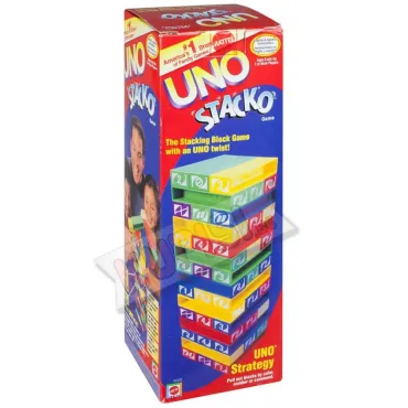 Семейна игра УНО КУЛА ОТ ПЛОЧКИ ''Uno Stacko'