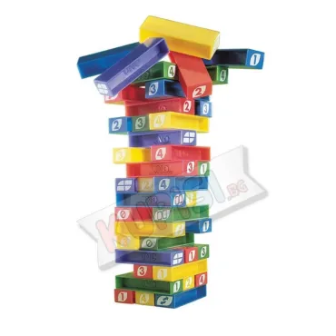 Семейна игра УНО КУЛА ОТ ПЛОЧКИ ''Uno Stacko'