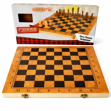 Дървен шах и табла | Комплект за подарък | jumbo-catalog.bg