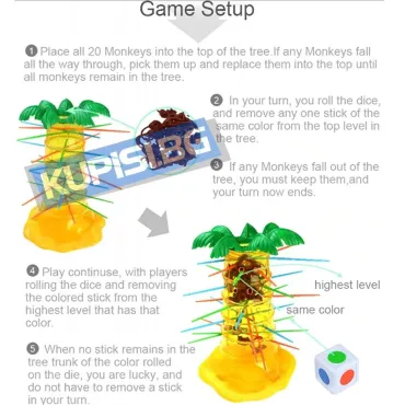 Настолна игра с маймуни - От 2 до 4 играчи | jumbo-catalog.bg