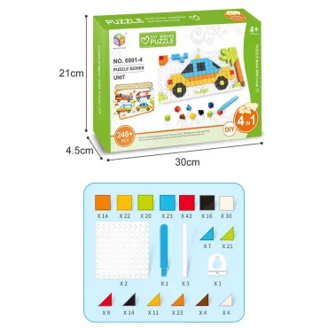 Играчка мозайка 4в1 - 248 части - Играчки за творчество