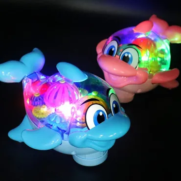 Музикална играчка Делфин със светлини