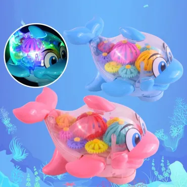Музикална играчка Делфин със светлини