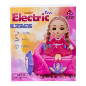 Музикална играчка кукла с кола