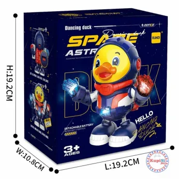 Играчка пате с космически костюм и мелодии
