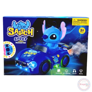 Играчка – Количка на Stitch със светлини, звук, пушек