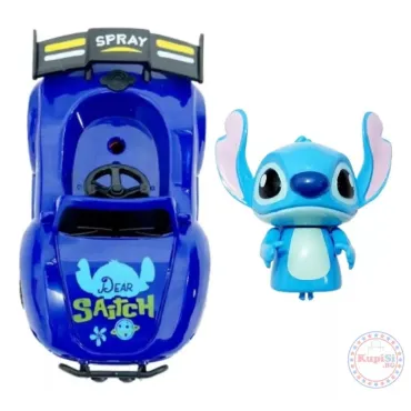 Играчка – Количка на Stitch със светлини, звук, пушек