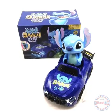 Играчка – Количка на Stitch със светлини, звук, пушек