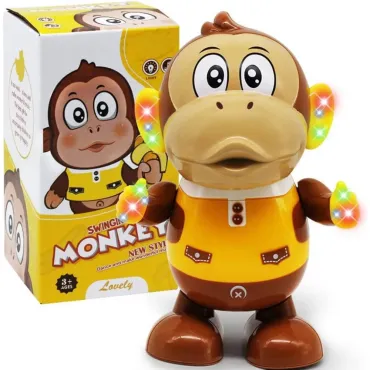 Играчка маймунка с батерии