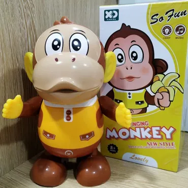 Играчка маймунка с батерии