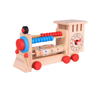 Дървена играчка локомотив