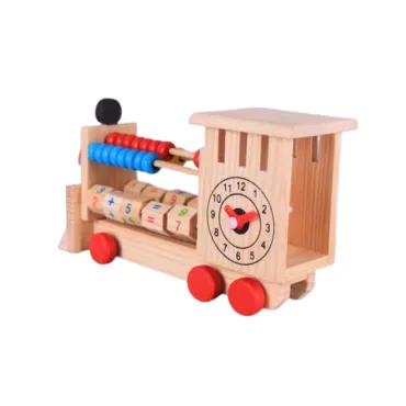 Дървена играчка локомотив