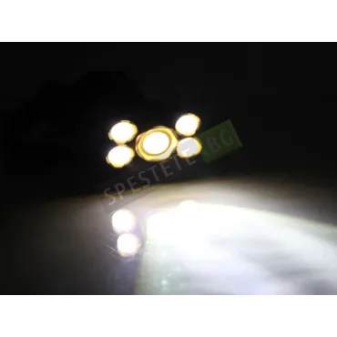 LED Акумулаторен челник с 5 светлини