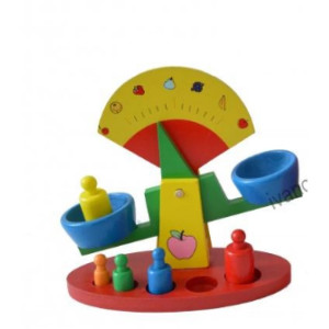 Дървена играчка, Везна с тежести