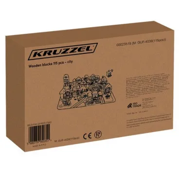Дървен конструктор град - 115 елемента | jumbo-catalog.bg
