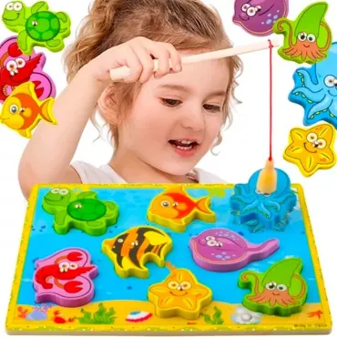 Дървена магнитна игра Риболов | jumbo-catalog.bg