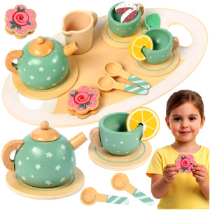 Дървен сервиз за чай – детска играчка | jumbo-catalog.bg