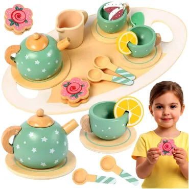 Дървен сервиз за чай – детска играчка | jumbo-catalog.bg