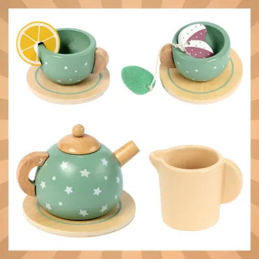 Дървен сервиз за чай – детска играчка | jumbo-catalog.bg