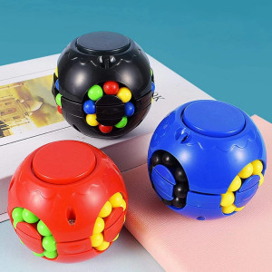 Въртящо кубче с топчета , Антистрес, фиджет,Magic bean cube