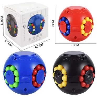 Въртящо кубче с топчета , Антистрес, фиджет,Magic bean cube