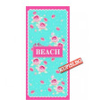 Плажна хавлия с надпис Beach