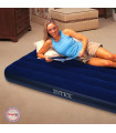 Надуваем дюшек / матрак INTEX Classic Downy, 137 х 191 х 25 см.