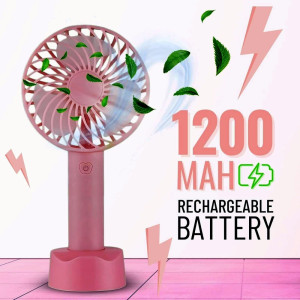 Ръчен Мини Вентилатор с USB Батерия | 3 Скорости | jumbo-catalog.bg