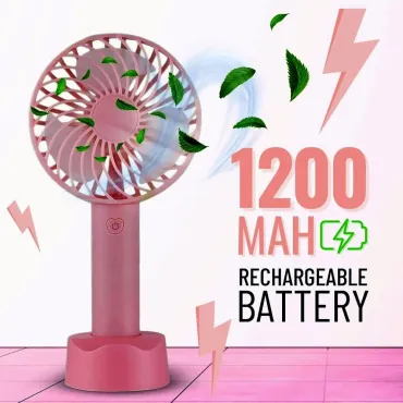 Ръчен Мини Вентилатор с USB Батерия | 3 Скорости | jumbo-catalog.bg