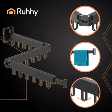 Сгъваем стенен сушилник за дрехи – Ruhhy | jumbo-catalog.bg