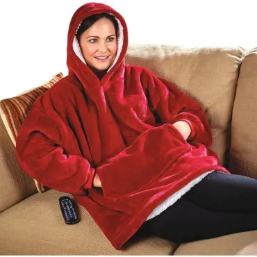 Одеяло за обличане с ръкави и качулка - Huggle Hoodie