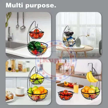 Кошница за плодове на две нива - метална | jumbo-catalog.bg