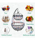 Кошница за плодове на две нива - метална | jumbo-catalog.bg