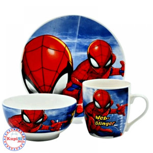Детски порцеланов сервиз за хранене - Spiderman | jumbo-catalog.bg