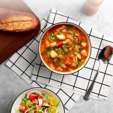 Порцеланова купичка бяло на ребра
